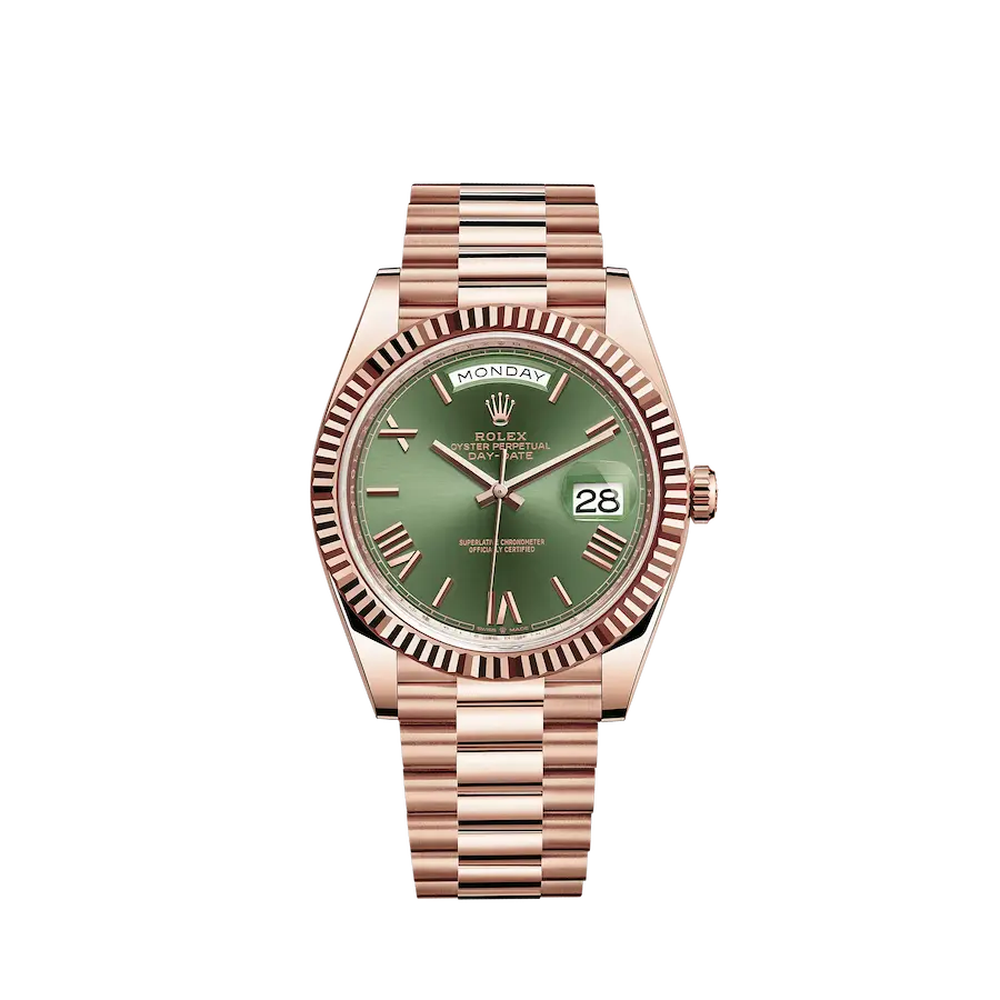 Roger-federer-rolex-day-date-with-green-dial