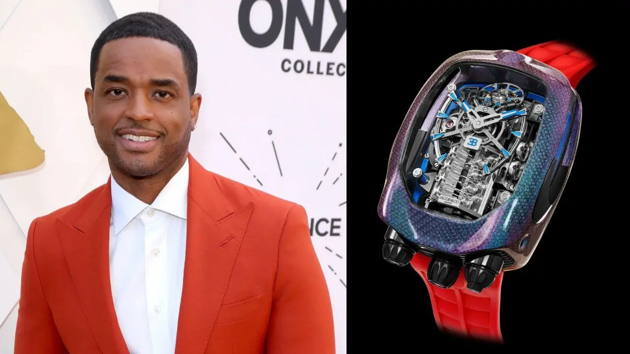 Actor Larenz Tate Spotted With Jacob & Co. Bugatti Chiron Carbon Pattern