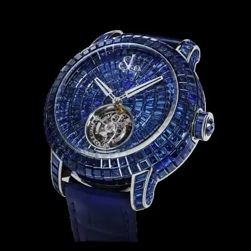 Crtistiano-ronaldo-wearing-jacob-&-co-caviar-tourbillon-baguette-blue-sapphire-watch