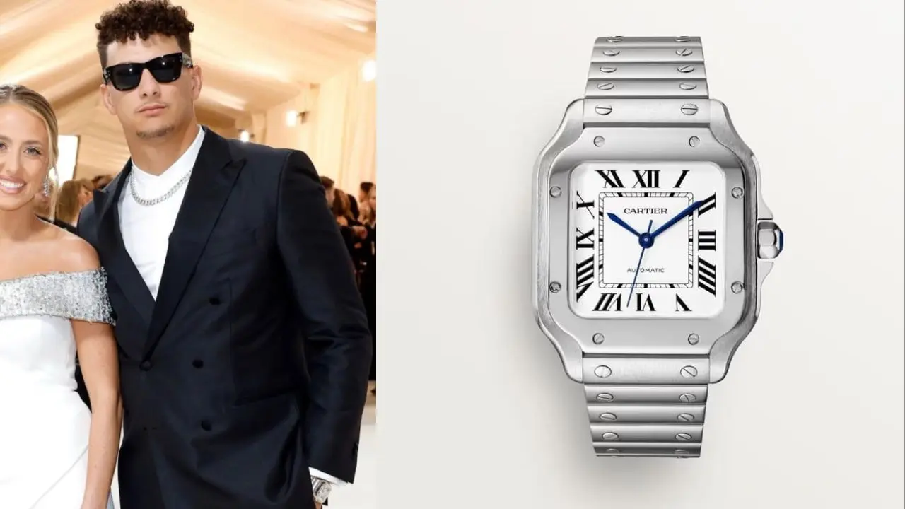 Patrick-Mahomes-Spotted-Wearing-Cartier-Santos-Watch-At=The-Met-Gala-2023
