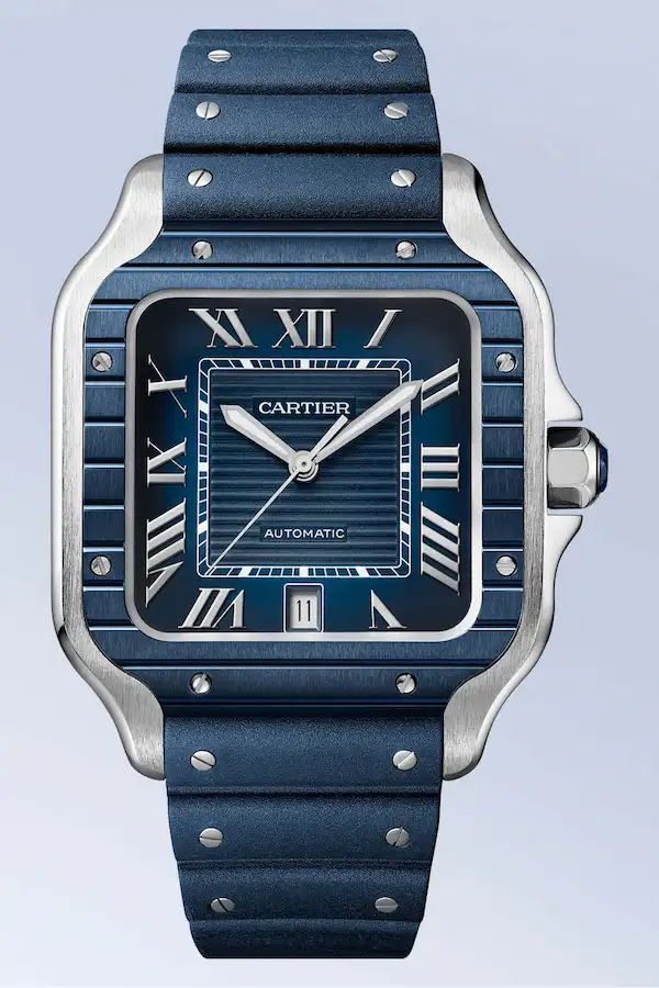 Stephen-curry-watch-collection-cartier-santos-100-pvd-blue