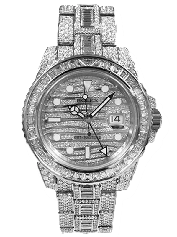 Bella-thorne-watch-collection-Rolex-GMT-Master-II-Baguette-Diamonds-116769TBR