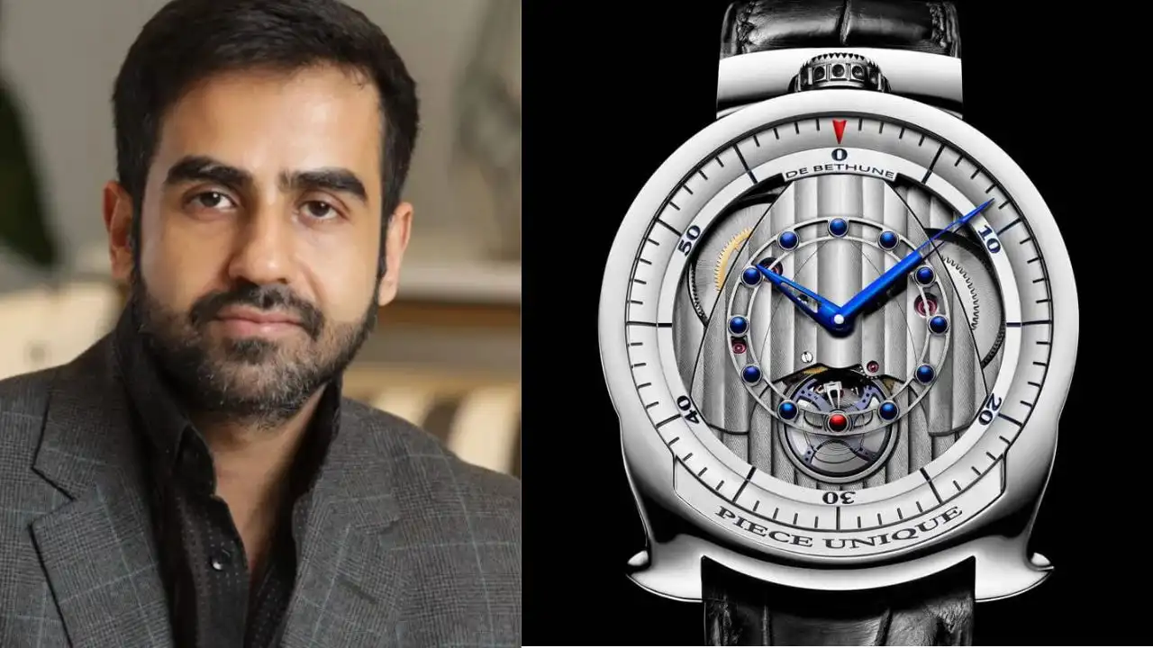 Billionaire-nikhil-kamath-spotted-wearing-De-Bethune-watch