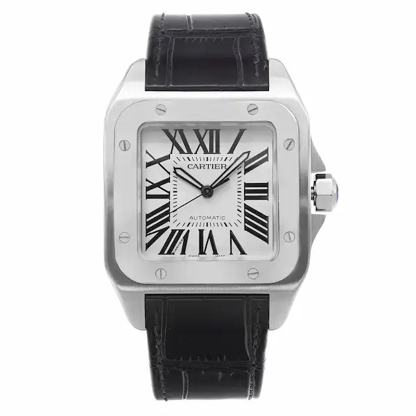 Chris-gardner-watch-collection-cartier-santos-xl-stainless-steel-watch