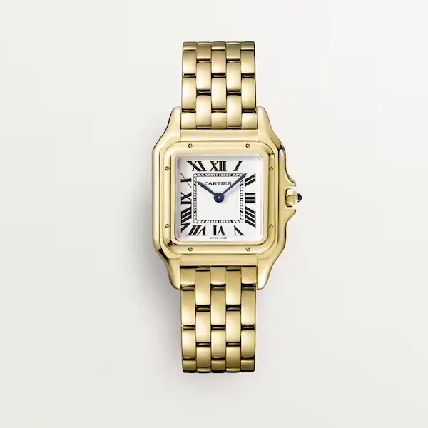 Dakota-Johnson-watch-collection-panthere-de-cartier-18k-yellow-gold