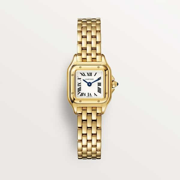 Emma-chamberlain-watch-collection-panthere-de-cartier-18k-yellow-gold