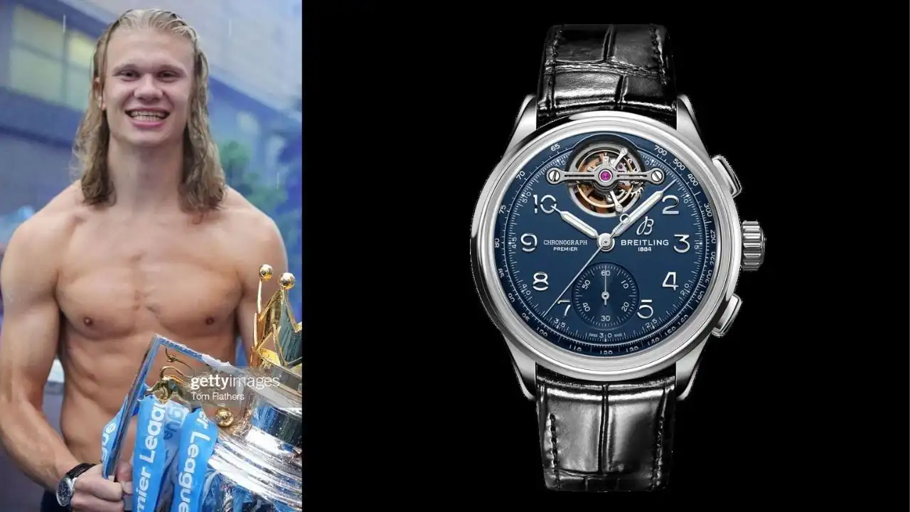 Erling-haaland-was-spotted-wearing-breitling-watch
