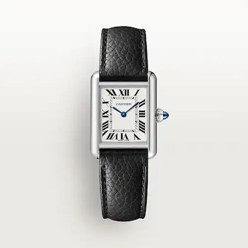 Eva-longoria-watch-collection-Cartier-Tank-Steel-watch