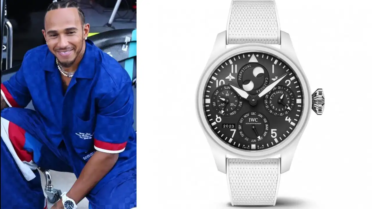 Lewis-hamilton-spotted-wearing-IWC-Big-Pilot-watch