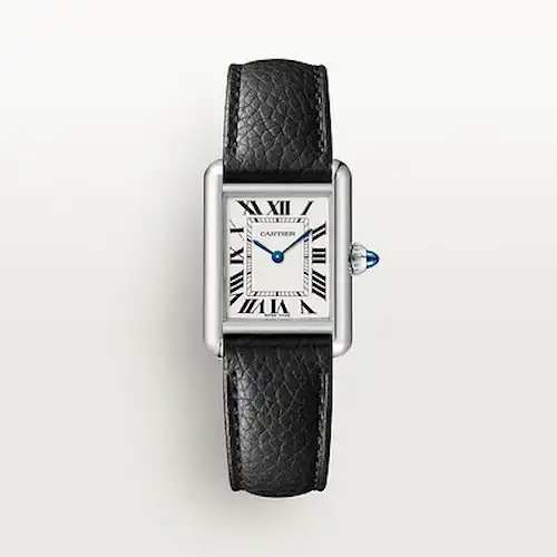 Sasha-calle-watch-collection-Cartier-Tank-Steel