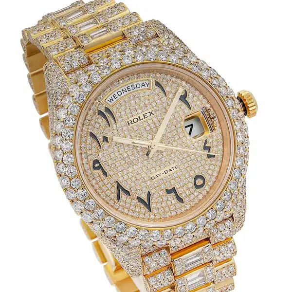Trippie-redd-watch-collection-rolex-day-date-yellow-gold-diamonds