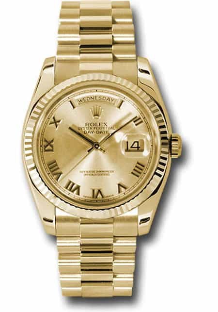 Ashley-tisdale-watch-collection-rolex-day-date-228238-champagne-gold-dial