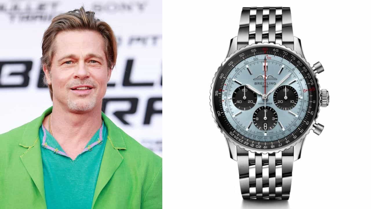 Brad-pitt-spotted-wearing-breitling-watch