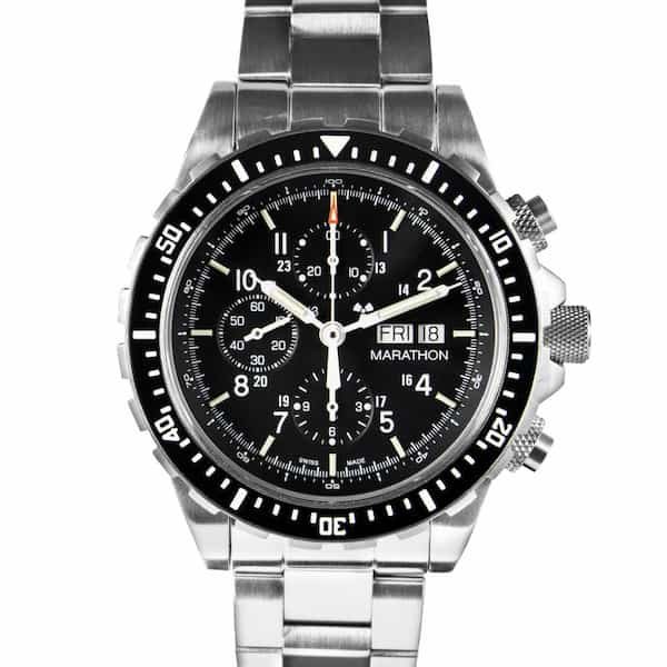 Marathon-search-and-rescue-pilot's-watch-automatic-chronograph