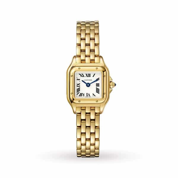 Meghan-trainor-watch-collection-panthere-de-cartier-yellow-gold