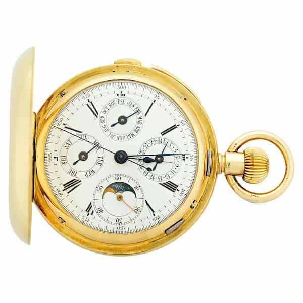Minute Repeating Chronograph Pocket Watch by A. Lugrin