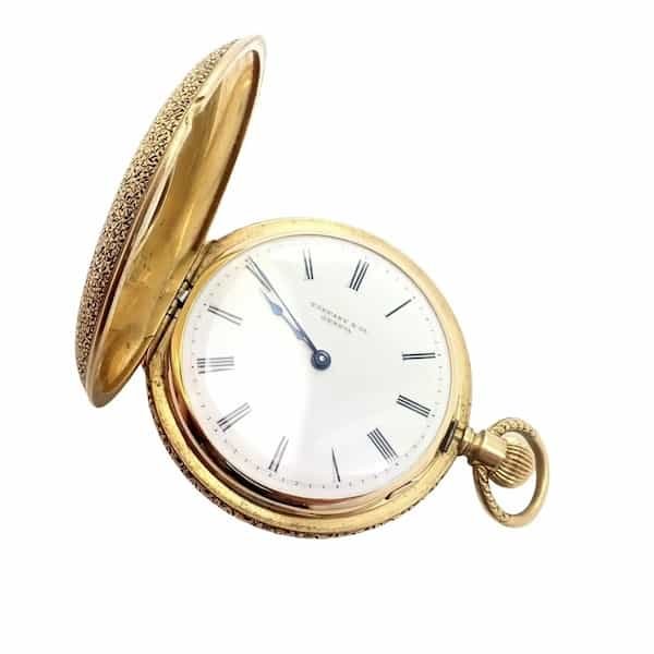 Tiffany Co. Geneva 18k Yellow Gold Ladies Pocket Watch