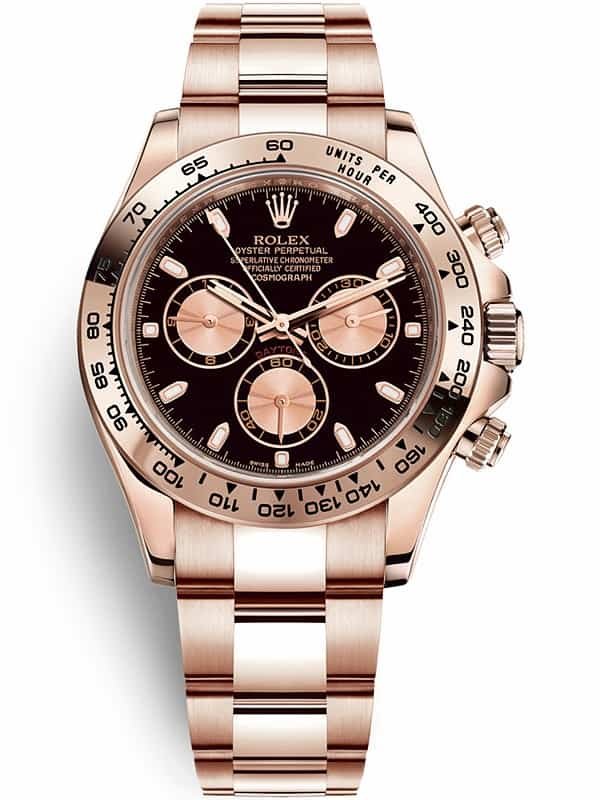 Xenia-Tchoumitcheva-Watch-Collection-Rolex-Daytona-Everose-Gold-Black-Pink-Dial-116505