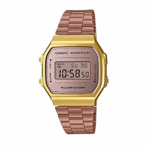 Aditi-Rao-Hydari-Watch-Collection-Casio-Vintage-A168WECM-5D-Rose-Gold