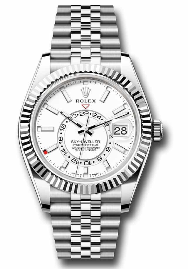 Alexander-Volkanovski-Watch-Collection-Rolex-Sky-Dweller-White-Dial-Jubilee-Bracelet-336934
