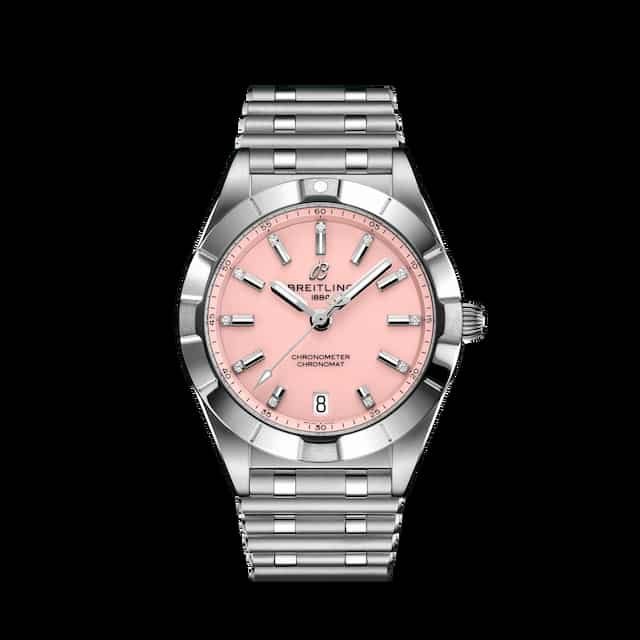 Breitling-chronomat-32-pink-dial-watch