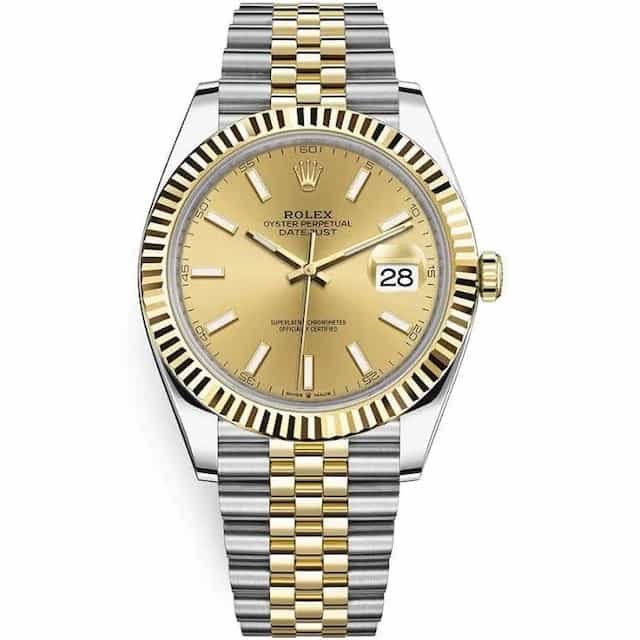 Dhurata-Dora-Watch-Collection-Rolex-Datejust-Two-Tone-Champagne-Dial-Fluted Bezel
