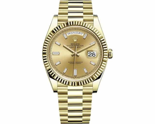 Dhurata-Dora-Watch-Collection-Rolex-Day-Date-II-Champagne-Diamond-Dial-18k-Yellow-Gold-228238