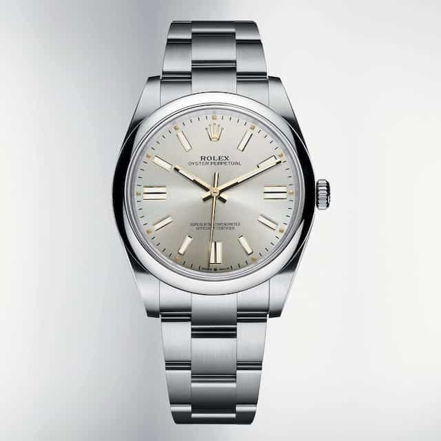 Guru-randhawa-watch-collection-rolex-oyster-perpetual-silver-dial-124300