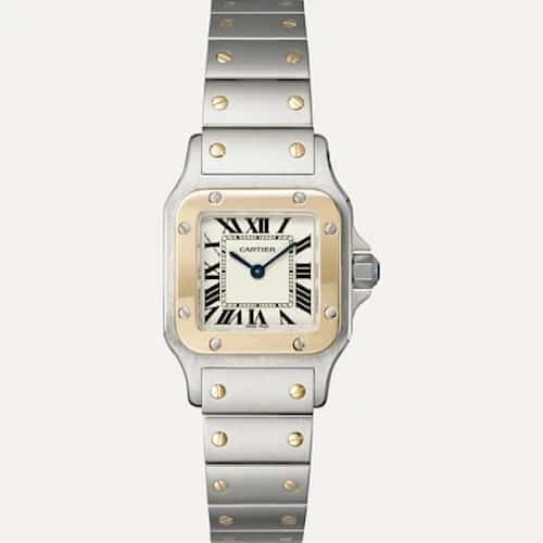 Huda-kattan-watch-collection-santos-de-cartier-two-tone