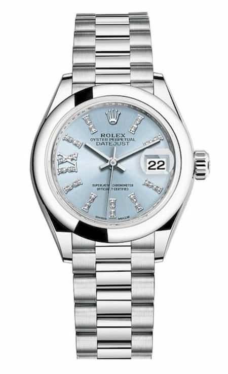 Jacqueline-Fernandez-watch-collection-rolex-datejust-28-platinum-ice-blue-diamond-index-dial-279166