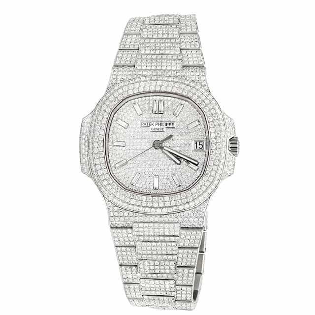 Karol-g-watch-collection-patek-philippe-nautilus-5711-iced-out-diamonds