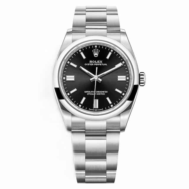 Maura-Higgins-Watch-Collection-Rolex-Oyster-Perpetual-36-Black-Dial