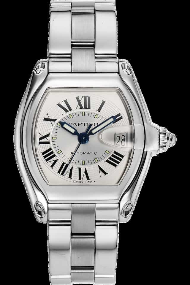 Michelle-Keegan-Watch-Collection-Cartier-Roadster-Steel-W62000V3