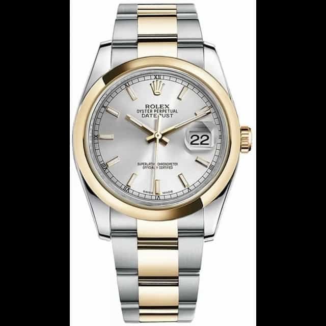 Neha-sharma-watch-collection-rolex-oyster-perpetual-datejust-silver-dial-116203-0131