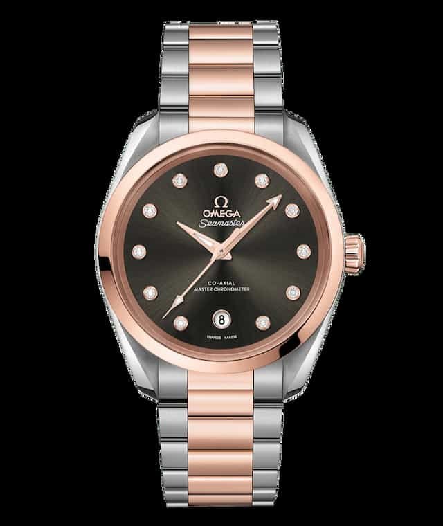 Vanessa-Hudgens-watch-collection-omega-seamaster-aqua-terra-150-sedna-gold