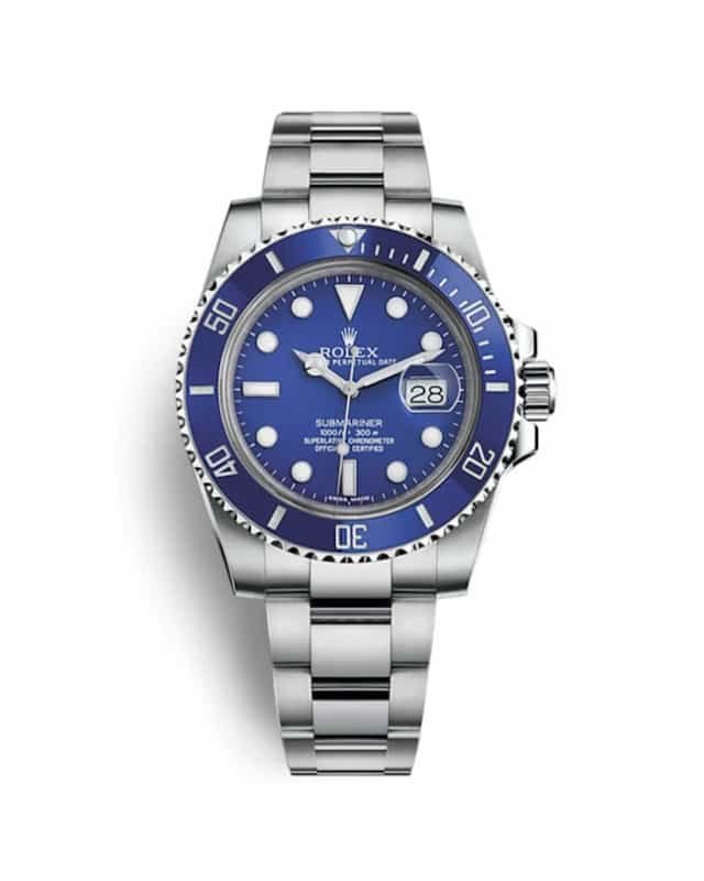 Isco-suarez-watch-collection-Rolex-Submariner-Date-Smurf-Blue-Dial-Watch-116619LB
