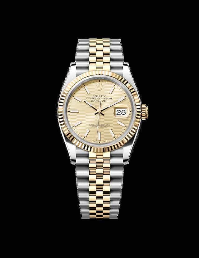 Joey-King-Watch-Collection-Rolex-Datejust-36-Oystersteel-Yellow-Gold-126233-003