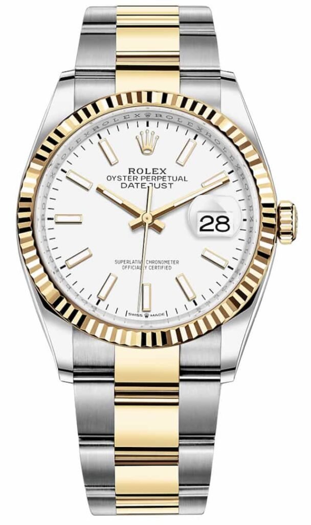 Ruby-Rose-Watch-Collection-Rolex-Datejust-36-Two-Tone-White-Index-Dial-126333