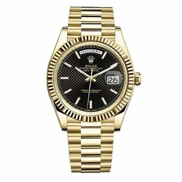Serge-Gnabry-Watch-Collection-Rolex-Day-Date-40-Black-Index-Dial-President-228238-0007