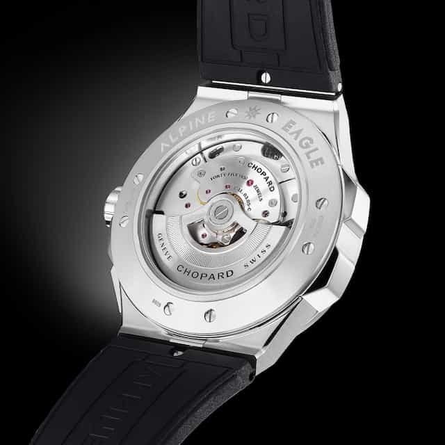 Chopard Alpine Eagle XL Chrono Maritime Blue Dial Watch Caseback