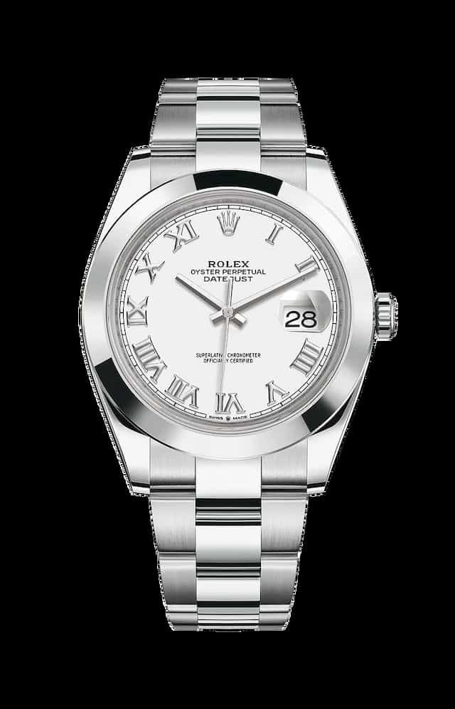 Rolex Datejust 41 White Dial Ref 126300