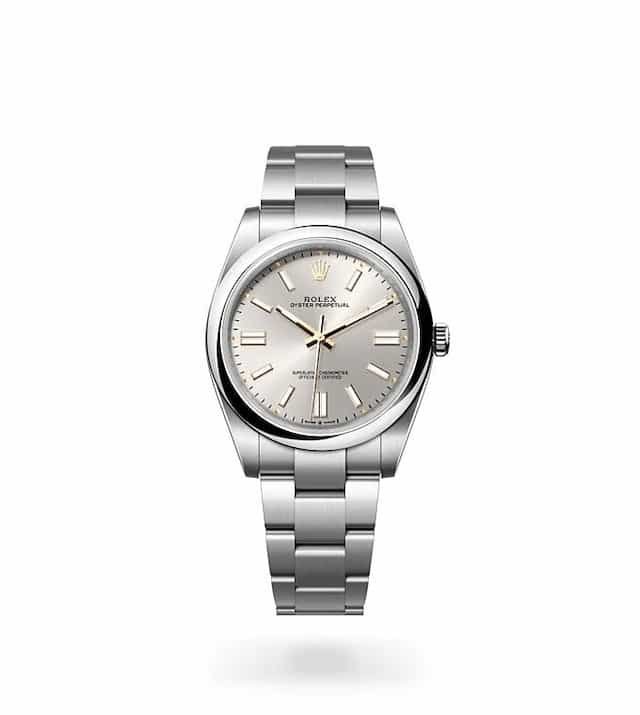 Rolex Oyster Perpetual 41 Silver Dial Ref 124300